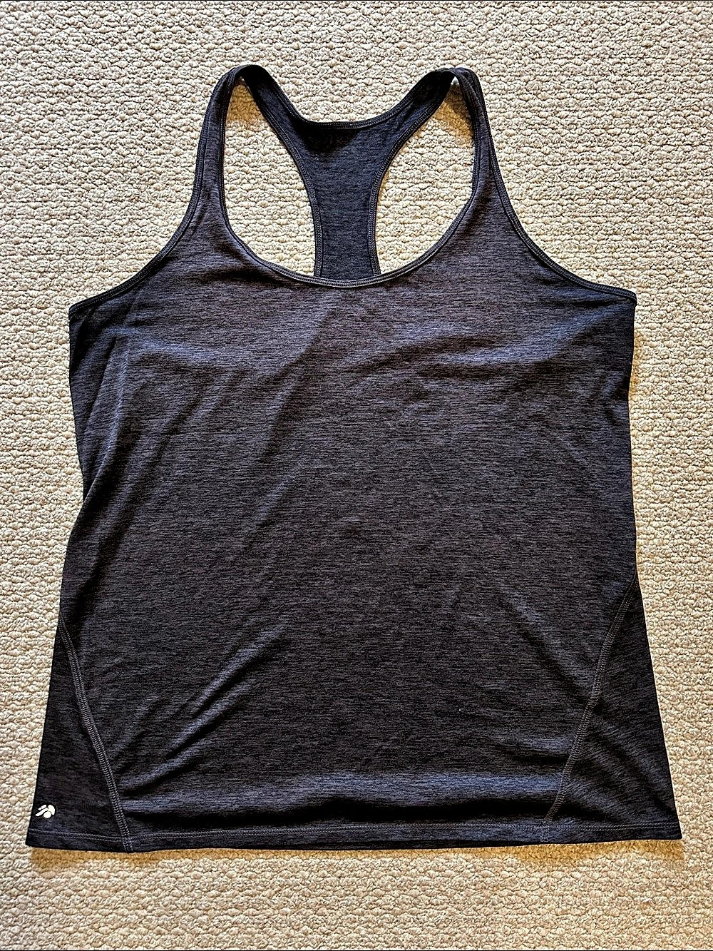 Women's Gray Racerback Tank Top